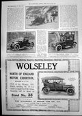 Old Motor Car Skates Wolseley Latest Model Daimler Clovelly 1911 250P 20th