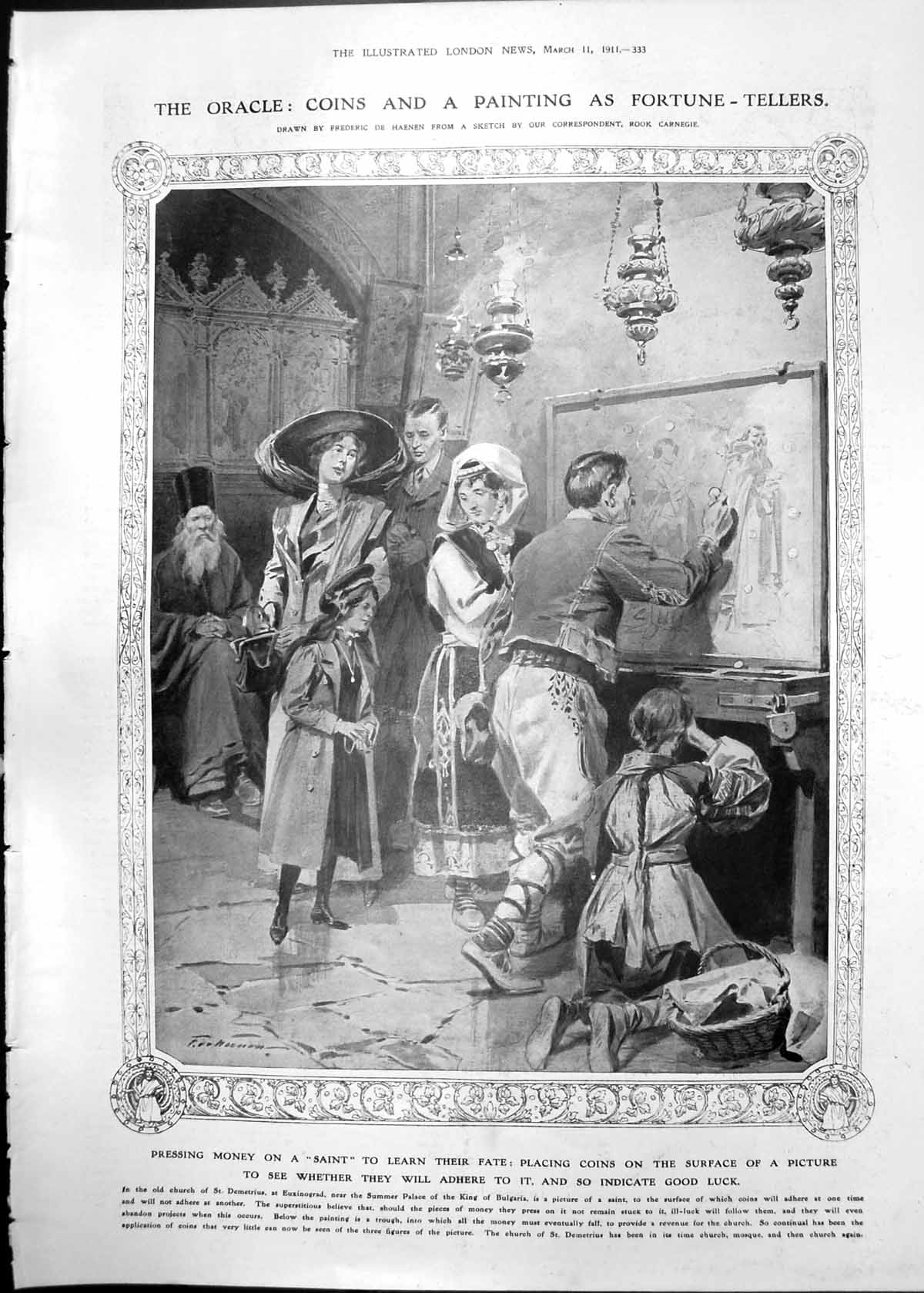 Old Saints Picture Used Fortune Telling Portraits Earl Crewe 1911 333RP 20th