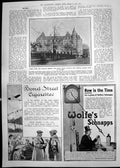 Old Print Chateau Laurier Hotel Ottawa Canada Cigarette Schnapps 1911 358P 20th