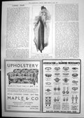 Old Spring Coat Skirt Fashion Page Upholstery Advert Diamonds 1911 362P 20th
