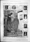 Old King Queen Leaving National Gallery Quartz Glass Apparatus 1911 383RP 20th