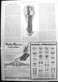 Old Print Features Current Fashion High Straw Hat Pointed Revers Frill 1911 440P