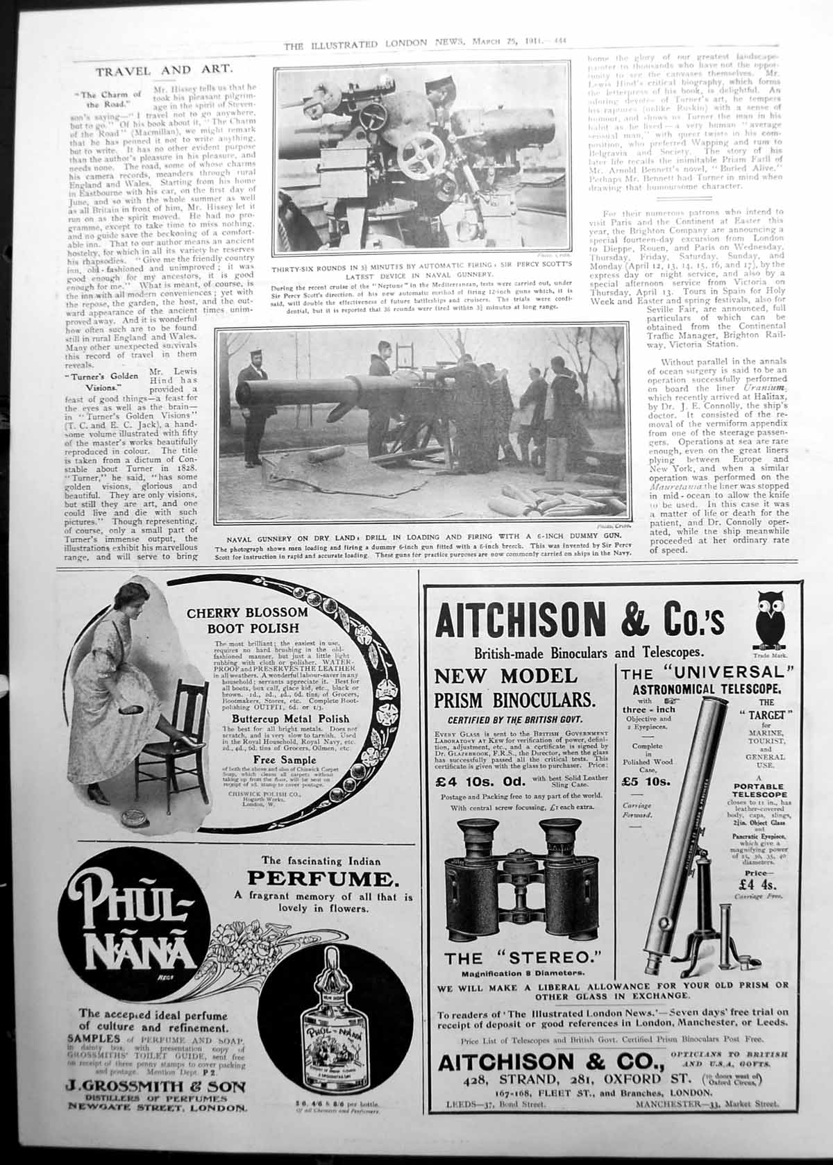Old Latest Device Naval Gunnery Drill Loading Firing Adverts 1911 444P 20th