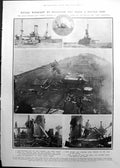 Print Coast Defence Texas Wrecked Shells New Hampshire Fire Albany 1911 495RP
