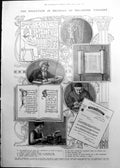 Old Print Ancient Stone Inscriptions Typewriters Graceful Spring Gown 1911 515RP