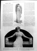 Old Ladies Page Empire Evening Gown Bead Embroidery Odol Advert 1911 588P 20th