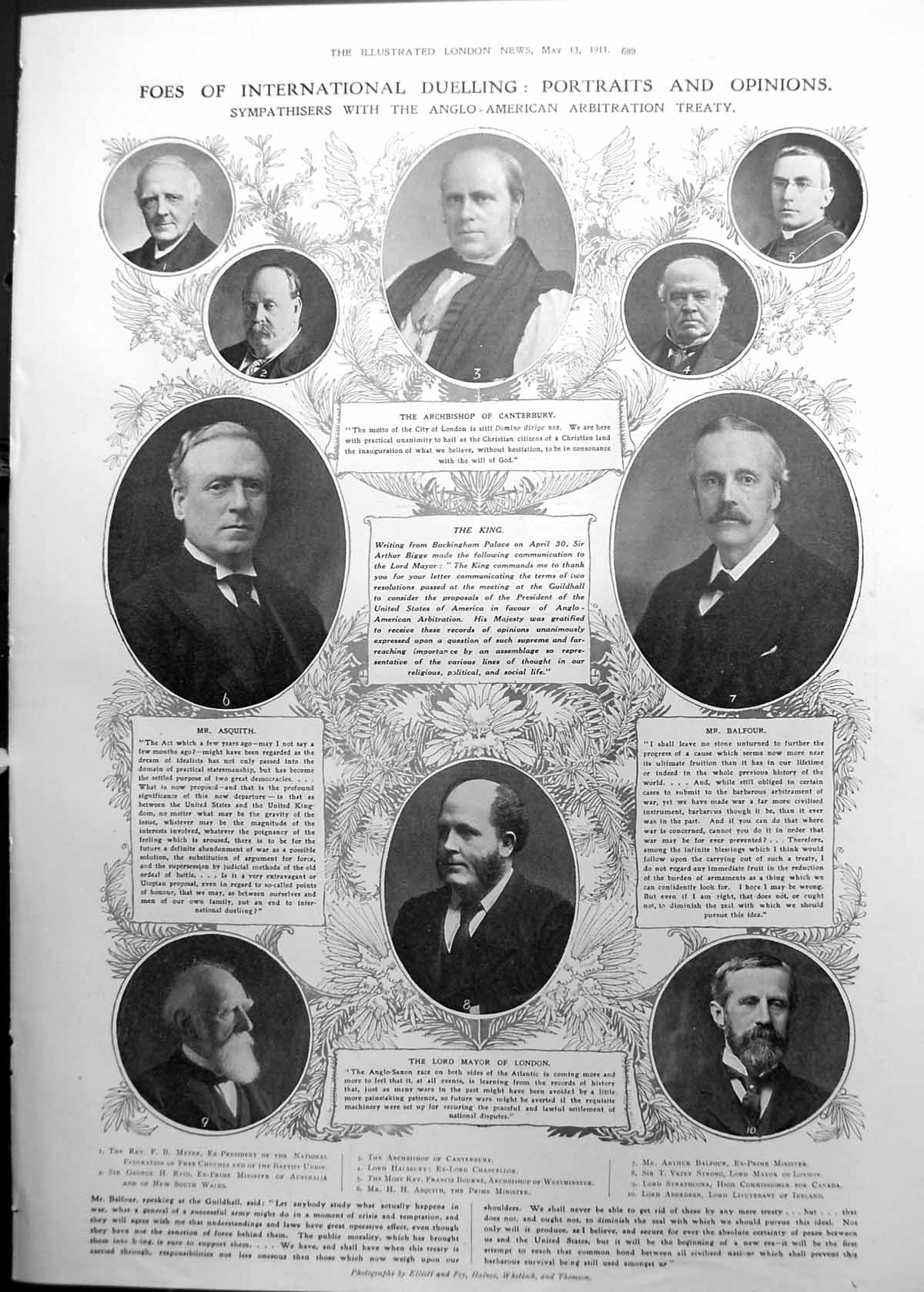 Old Anglo-American Peace Seekers President Diaz Wife Carmelita 1911 689RP 20th