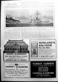 Antique Print Largest Battleship German Navy Flag-Ship Westphalia 1911 710P 20th