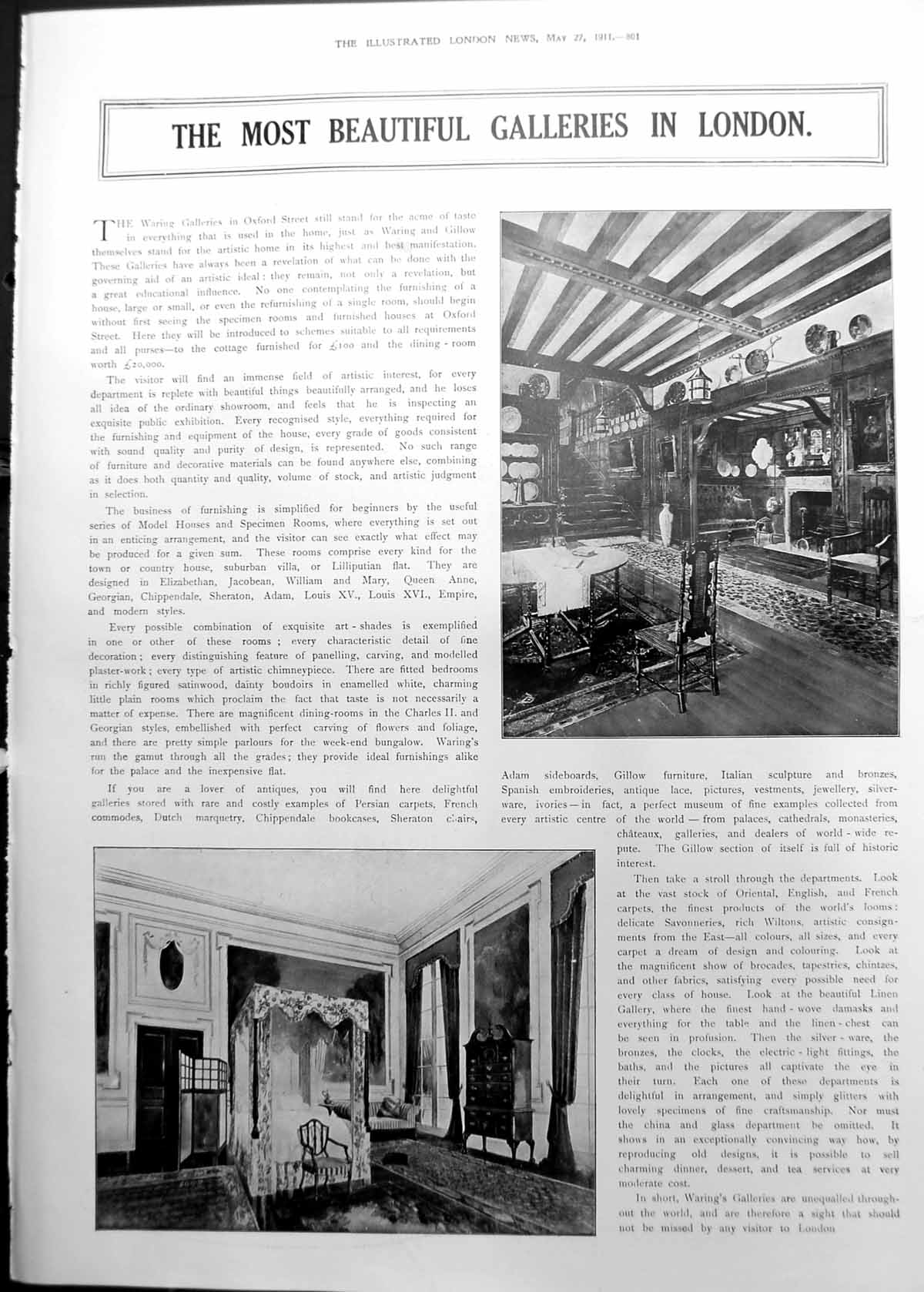 Old Furniture Most Beautiful Galleries London Veiled Toilette 1911 801RP 20th