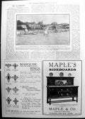 Old Print Felixstowe From New Pier Sail Boat Houses Beach People 1911 804P 20th