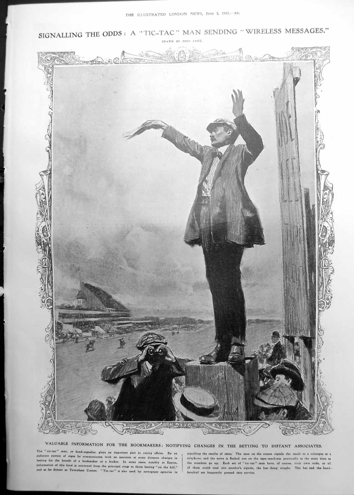 Old Tic-Tac Man Sending Messages Races Delaware Review Ivernia 1911 835RP 20th