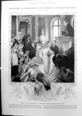 Old Society Sorbonne Lecture Flirting Stairs Young Ballgoers 1911 849RP 20th
