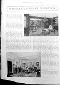 Old Waring'S Galleries Decoration Continental Crayon Snapshots 1911 911RP 20th