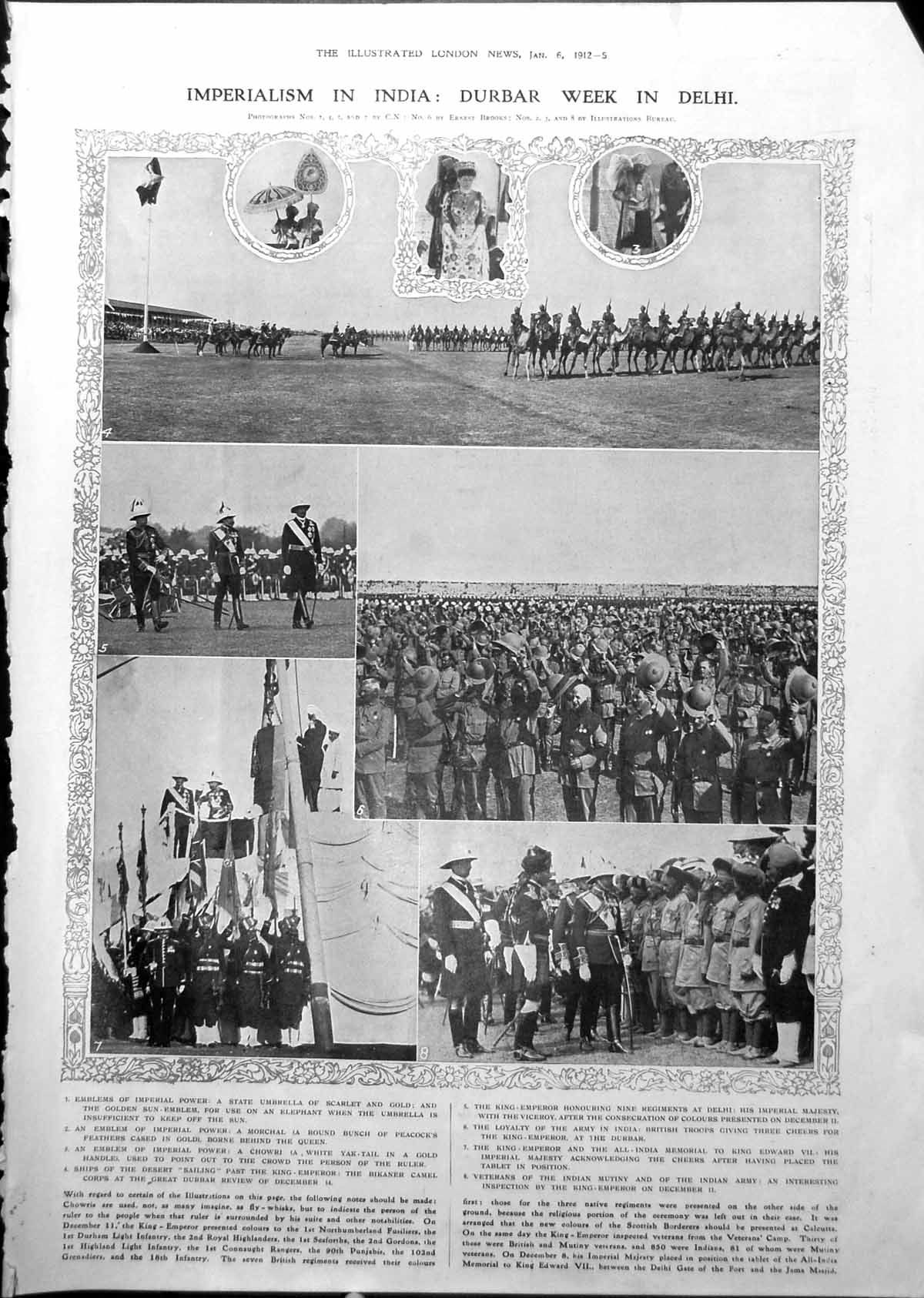 Old Durbar Week Delhi Dr Ludwig Forrer Sir Henry Miers S H Morley 1912 20th