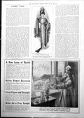 Old Print Smart Afternoon Dress Sanatogen New Lease Health Strength 1912 20th