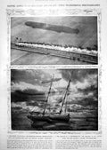Old Airship Schwaben Z 111 Over Elbe Farming Arid Land W Perkin 1912