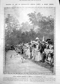 Old Print Dogs Race Potsdam Derailed Train Hebden Bridge St John Ambulance1912