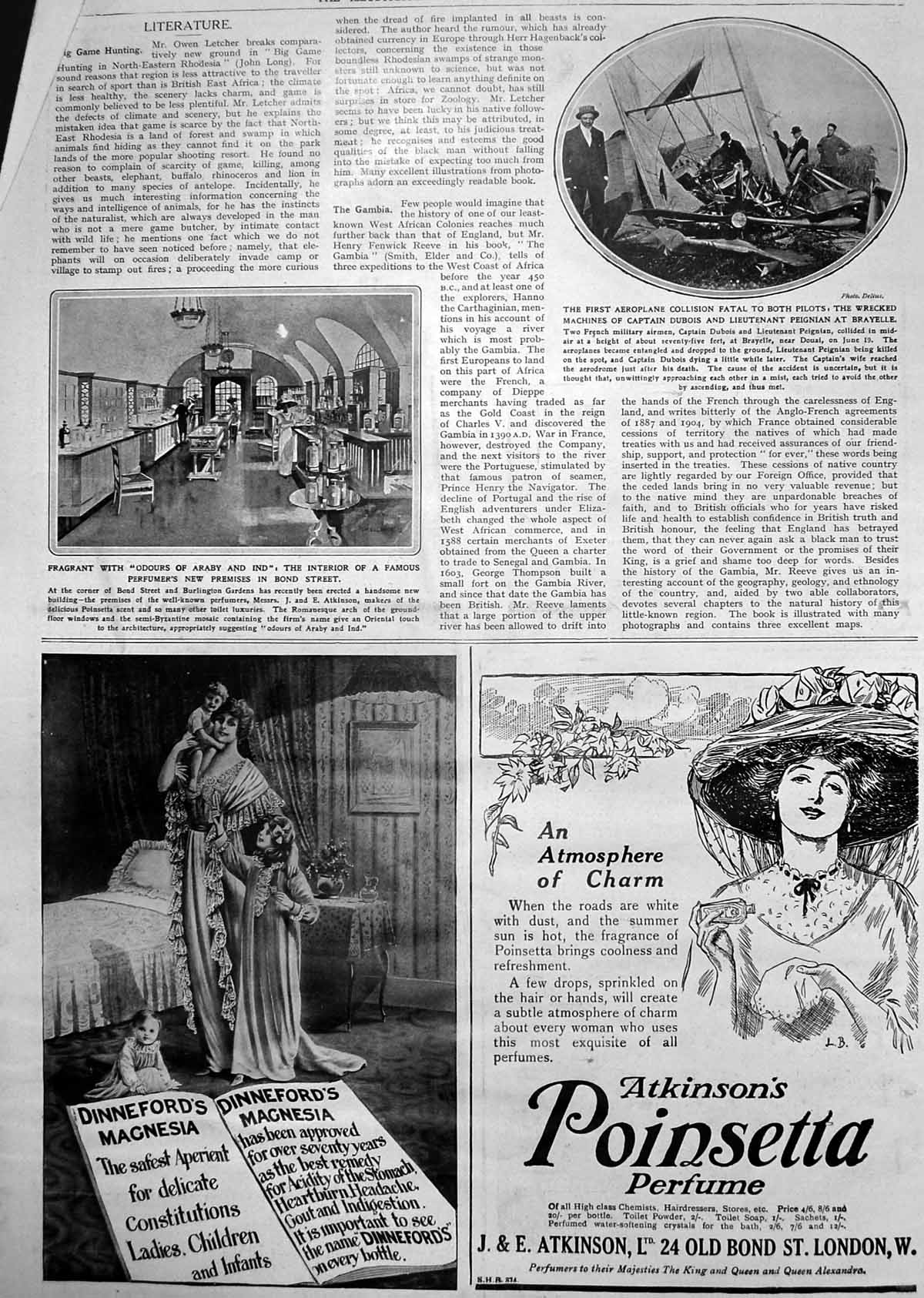 Old Wrecked Planes Capt Dubois Peignian Brayelle Perfumers Bond St 1912 20th