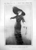 Antique Print Woman Velvet Dress Adrien Etienne Dodona Oracle Greece 1912 20th