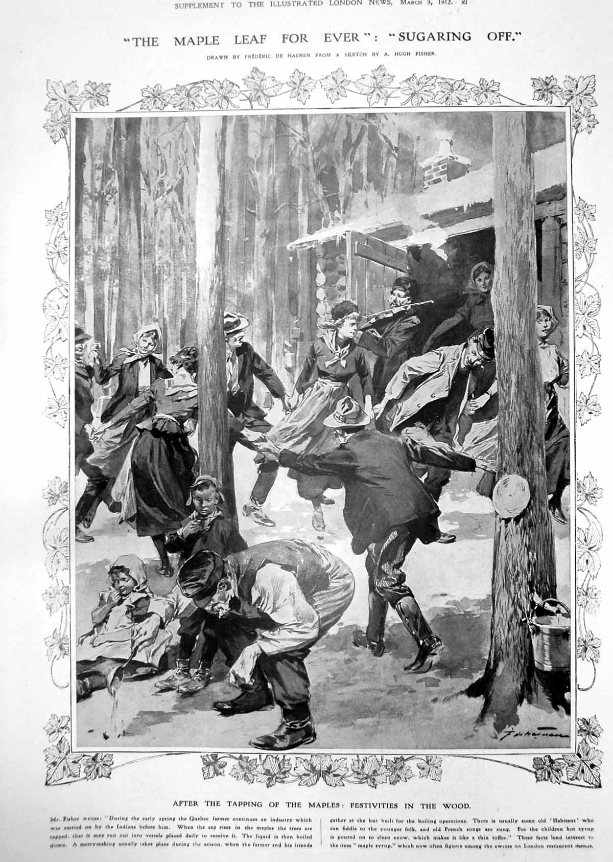 Old Tapping Maples Festivities Wood H Q Dominion Trust Vancouver 1912 20th