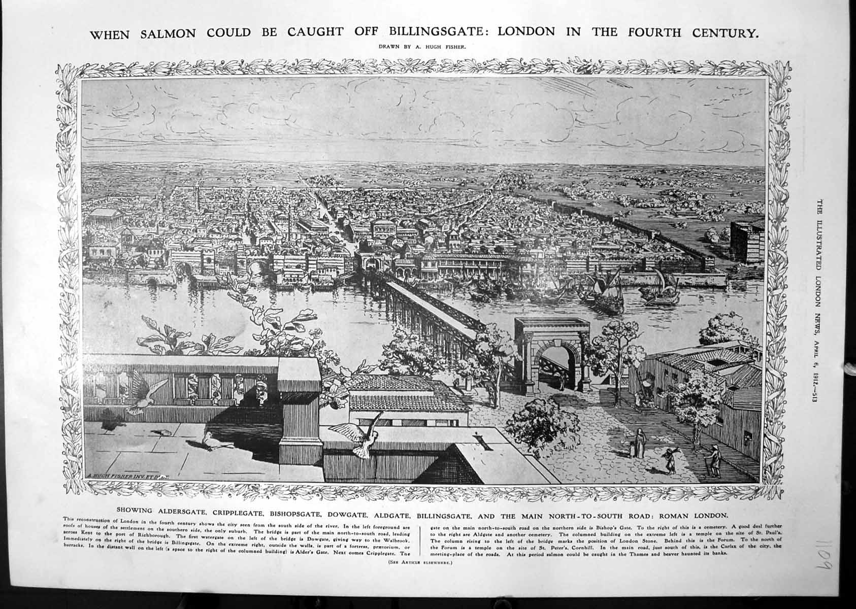 Old Roman London Aldersgate Billingsgate Stalagmites Naginey Cave 1912 20th