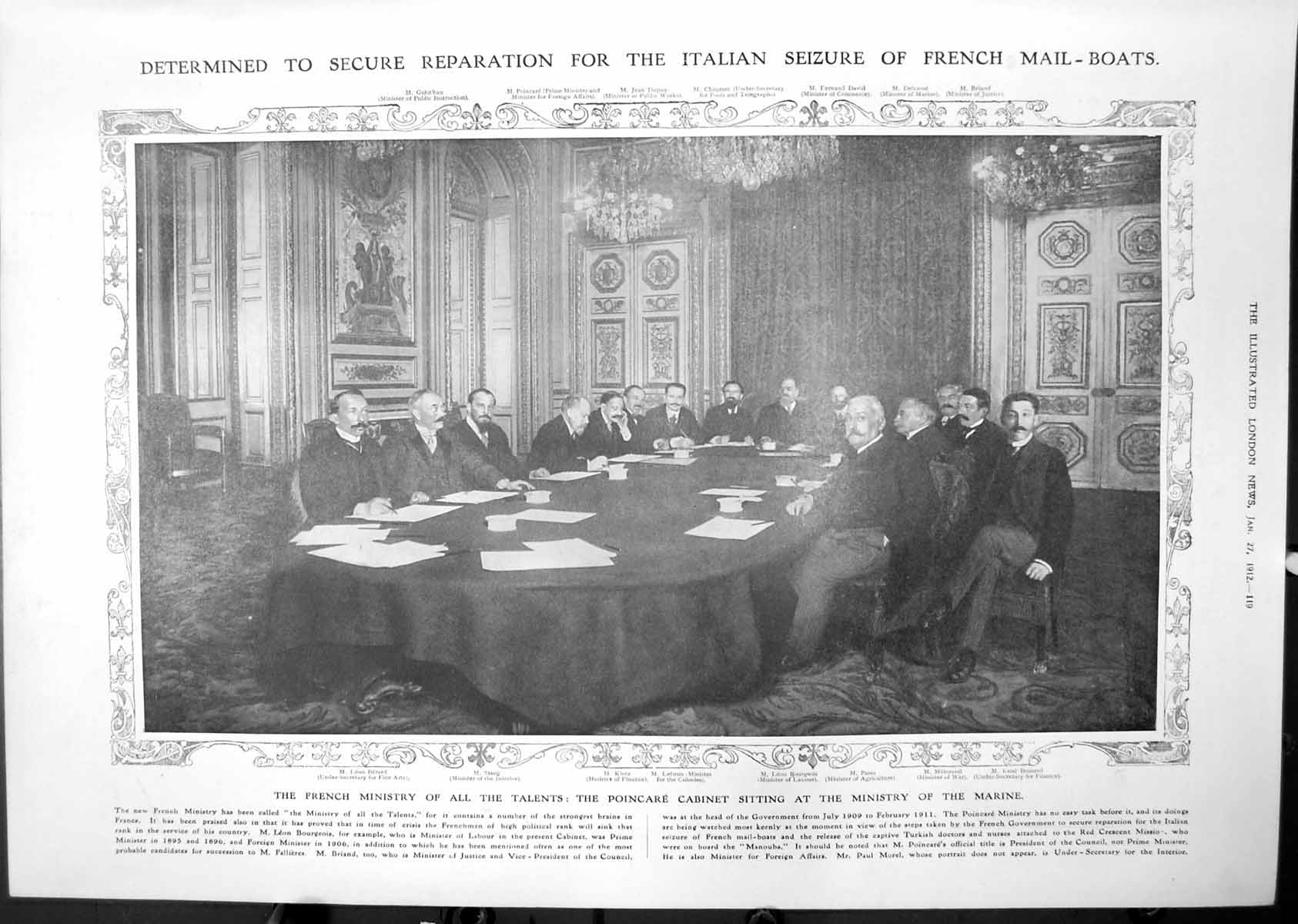 Old Poincare Cabinet Ministry Marine Hypogeum Malta Burial Place 1912 20th