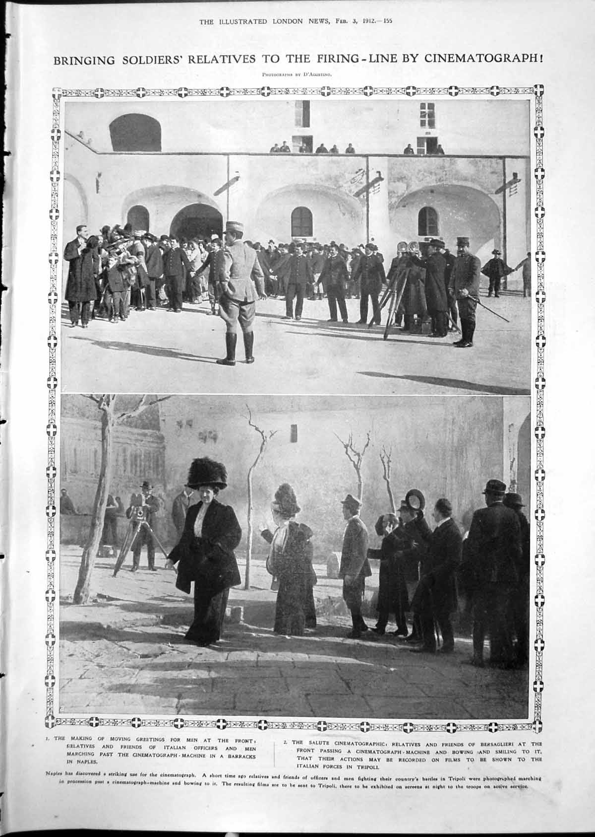 Old Siers Relatives Cinematograph Wellington Monument St Pauls 1912 20th