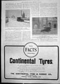 Old Print Wolseley Cabriolet Lincoln Cathedral Austin Cabriolet Snow 1912 20th