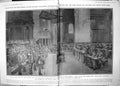 Old Print Thanksgiving Service Safe Return King Queen India 1912 Damaged 20th