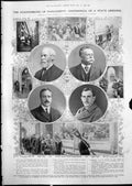 Old Print State Opening Parliament Lord Sheffield Lord Lister Earl Spencer 1912
