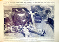 Print Navy Battle Ships Quick Firer Gun Italian Futurist Paintings 1912 Damaged