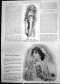 Antique Print Charming Riviera Costume Odol Dentifrice Teeth Odolising 1912