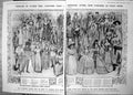 Antique Old Print Fashions May Be Seen Modern Ball Room Garbs 1912 Damaged