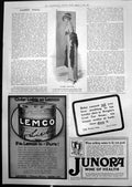 Antique Print Riviera Elegance Gown Junora Wine Health Lemco Sickroom 1912 20th