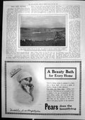 Old Print Australian Squadron Sydney Harbour Champion Gunnery Fleet 1912 20th