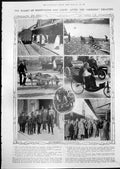 Old Print Plight Passengers Crew Oceana Disaster Pisagua Beachy Head 1912 20th