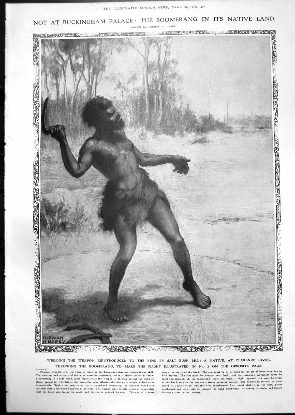 Old Boomerang Native Clarence River Thomas Mackenzie Starr Jameson1912 20th