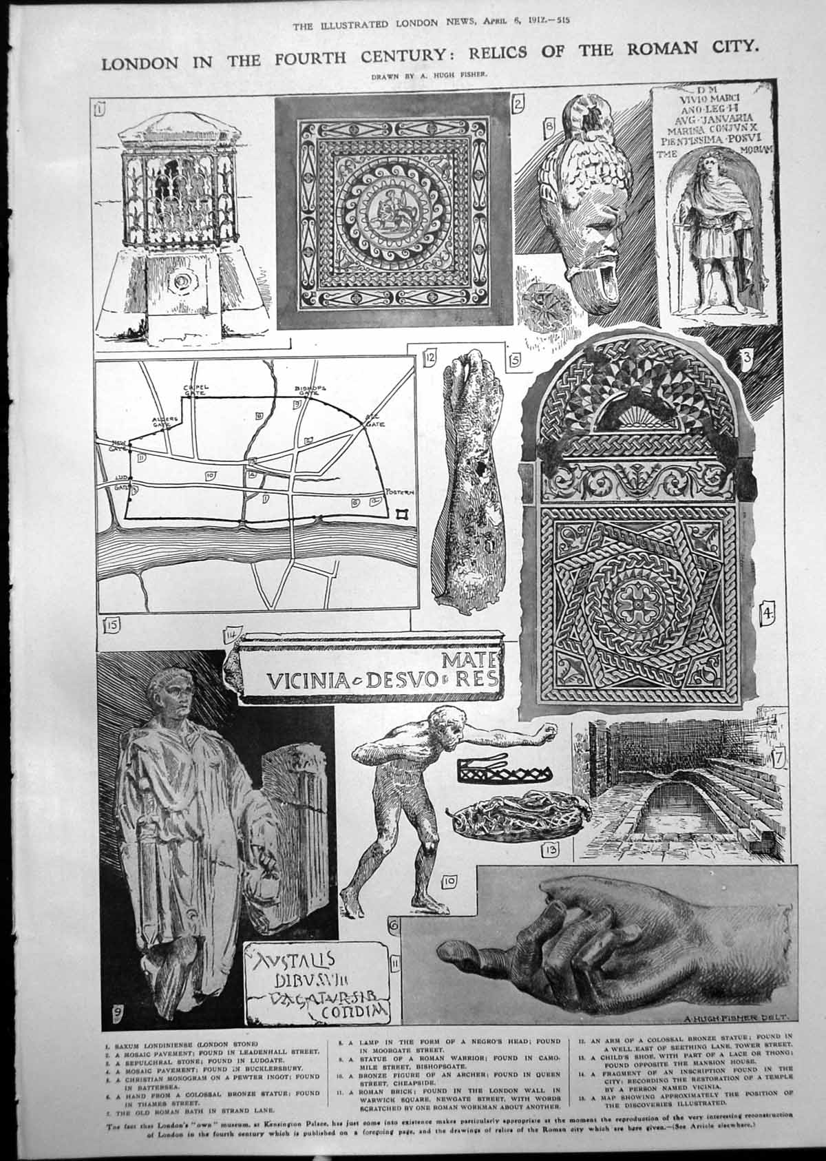 Old London Fourth Century Relics Roman City Nigeria Market Lokoja 1912 20th