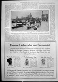 Old Aquatic Pageantry Venice New Campanile State Barges St Marks 1912 20th