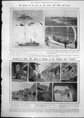 Print Ruling Sea Air Craft War Ship Occupied Italy Rhodes Capt A Clarke 1912
