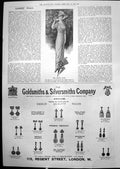 Antique Old Print Dress Spring Days Gsmiths & Silversmiths Co Earrings 1912