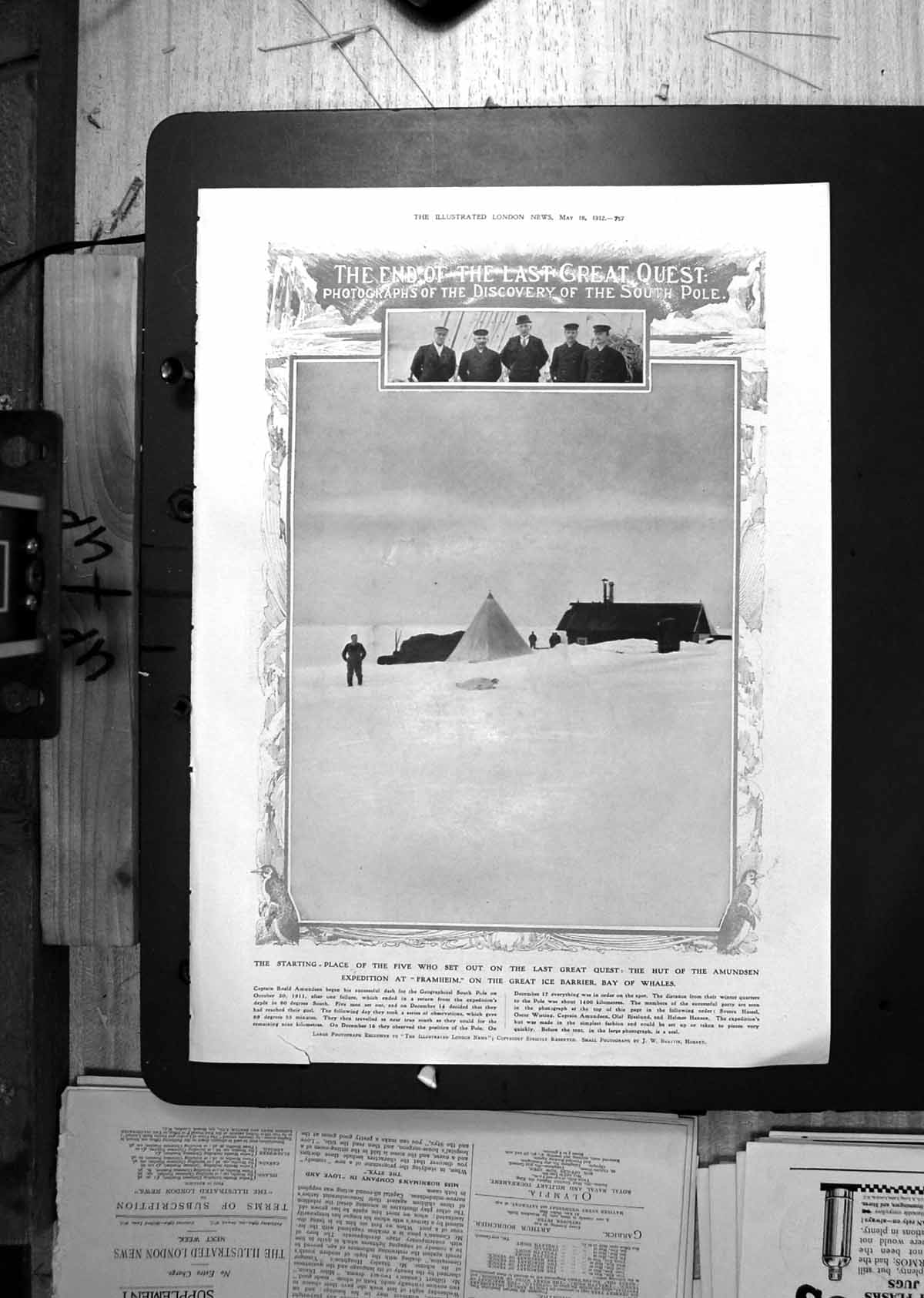 Old Start Amundsen Expedition Framheim Killing Seals Bay Whales 1912 20th