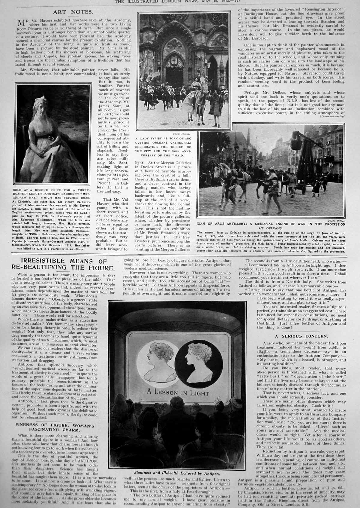 Old Mrs Andrew Hay Raeburn Joan Arcs Artillery Procession Orleans 1912 20th