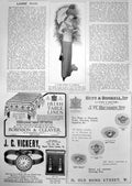 Old Print Gown Taffetas Robinson & Cleaver Irish Table Linen Vickery Watch 1912