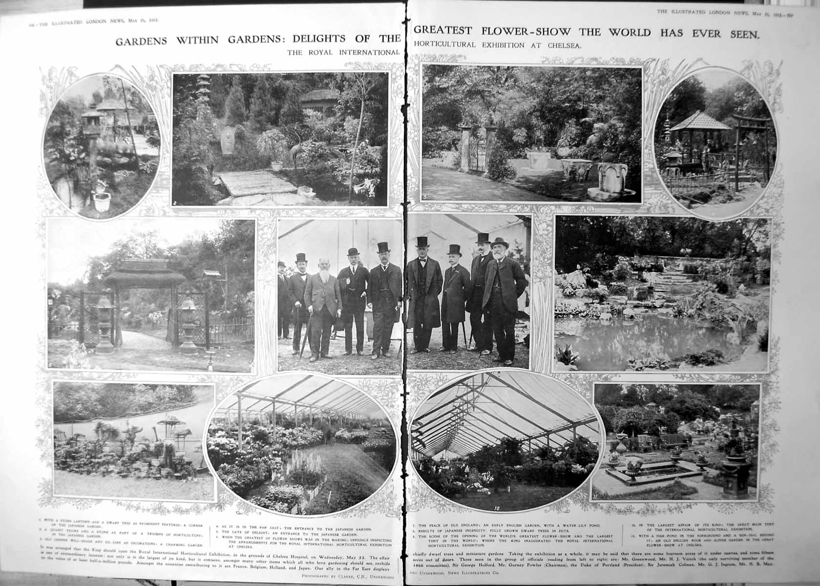 Old Royal International Horticultural Exhibition Chelsea 1912 Damaged 20th