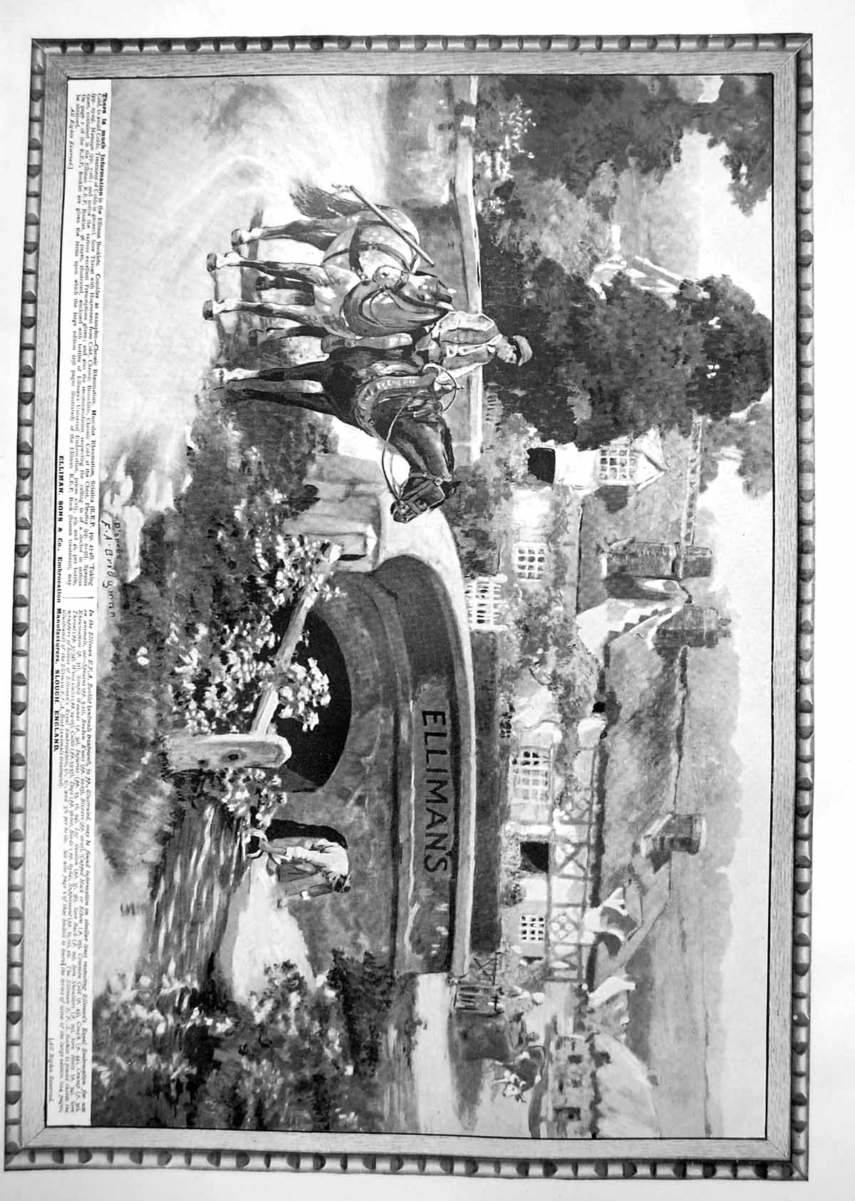 Old Ellimans Embrocation Bridge Opera Cloak Coiffure La-Rola Skin 1912 20th