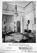 Old Print Salon Louis Seize Waring & Gillow Trooping Colour Kings Birthday 1912