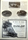 Old Print F Guests New Itala Car British Straker Squire Limousine Maythorn 1912
