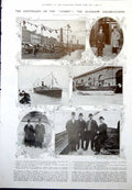 Antique Print Centenary Comet Glasgow Grampian P Lowe Provost Maguire 1912