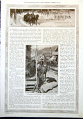 Old Print Christmas Injunction O Henry Yellowhammer Mining Town Bar 1912 20th